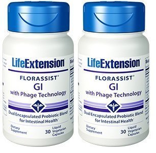 Life Extension FLORASSIST® GI Phage 技术 (60 粒液体胶囊)