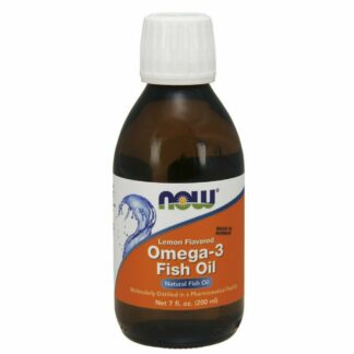 NOW Omega -3 Fish Oil, Lemon Flavored, 200ml, 7-Ounce