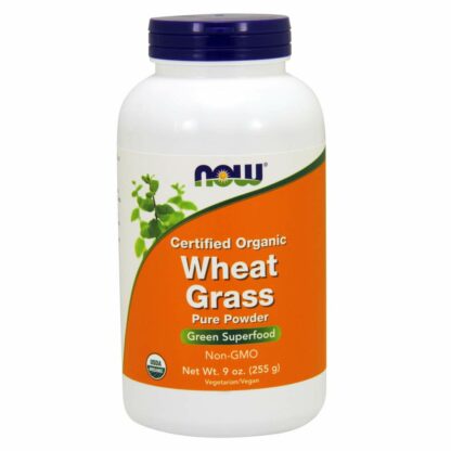 NOW Organic Wheat Grass Powder,9-Ounce