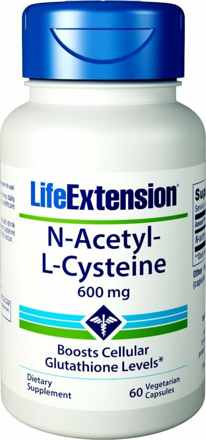 Life Extension N-乙酰-L-半胱氨酸 600mg 60 60