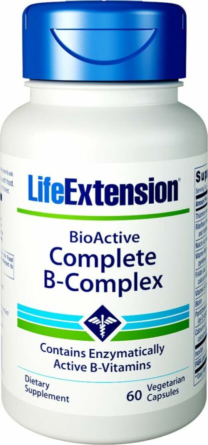 Life Extension - BioActive完全B复合体 - 60 素食胶囊