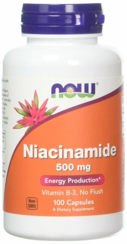 Now Foods Niacinamide 500mg，维生素 B-3 胶囊 100 100