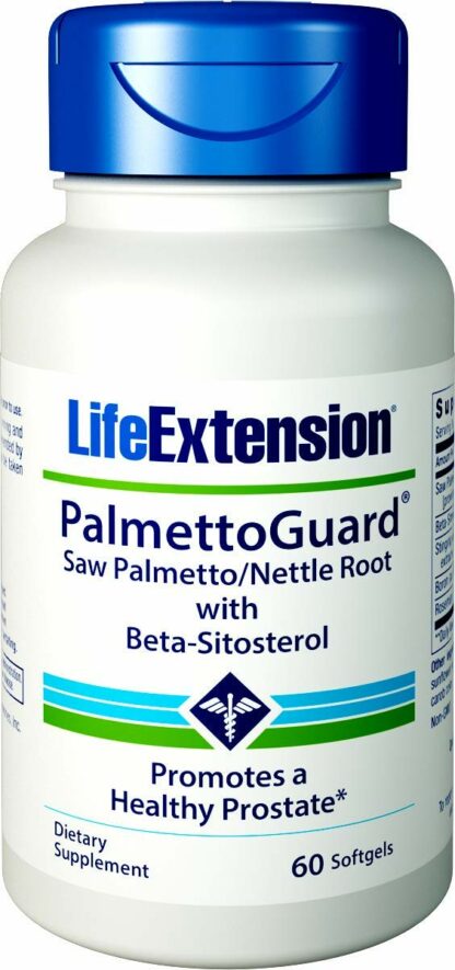 Super Saw Palmetto Nettle Root Forumla With Beta Sitosterol, 60 SoftGels by Life Extension (Pack of 2)