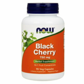 NOW Black Cherry Fruit Concentrate 750 mg, 180 Veg Capsules