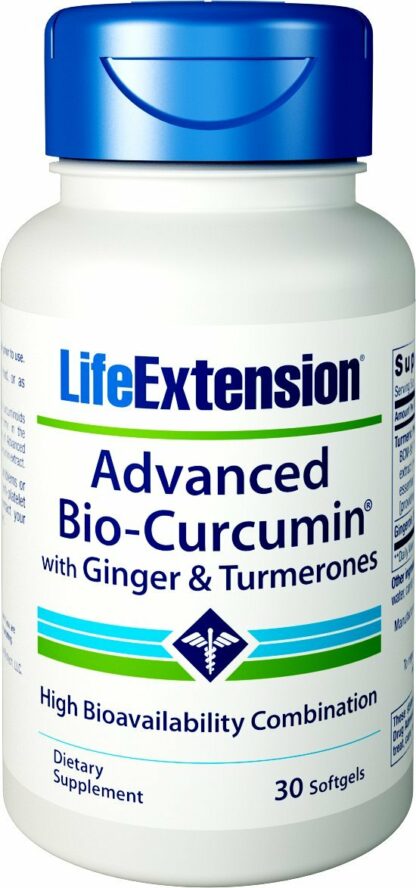 Life Extension - 先进的生物姜黄素用姜和Turmerones - 30软胶囊