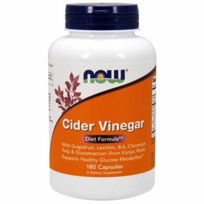 NOW Cider Vinegar Diet, 180 Capsules (Pack of 2)