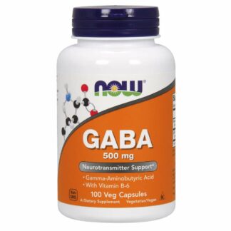 NOW Foods Gaba 500mg 100 Capsules 100