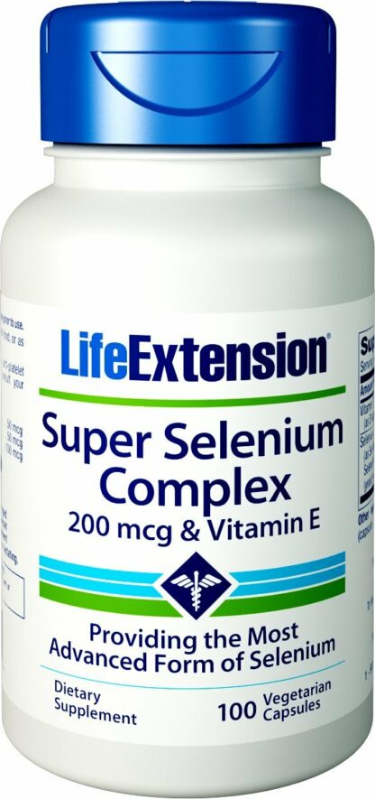 Life Extension 优质 硒 复合物 膳食补充剂 200 微克 180 粒胶囊 100ct 100