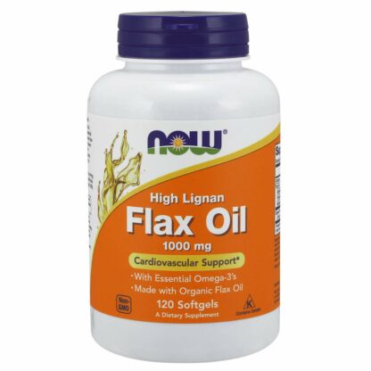 NOW, Flax Oil 1000 mg 120 gels