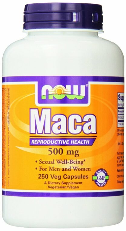 NOW Maca 500mg, 100 Veg Capsules