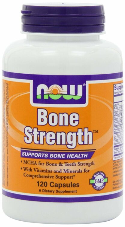 NOW Bone Strength, 120 Capsules (Pack of 2)