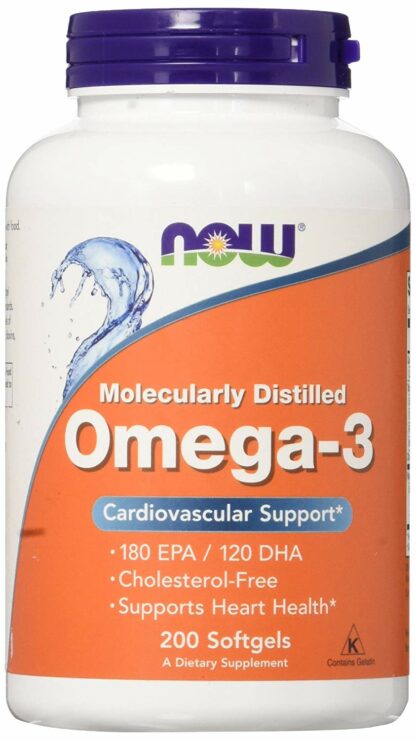 NOW Omega-3 鱼油 1000毫克 - 200 Gels