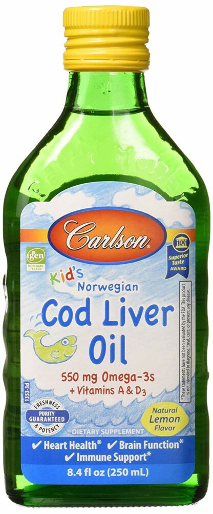 Carlson 康一生 挪威鱼肝油，1100毫克，含有欧米茄3，250毫升