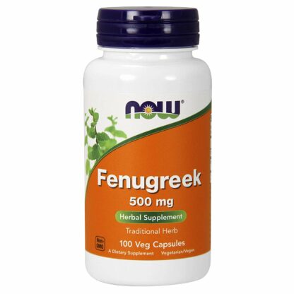 NOW Foods Fenugreek 500mg, 100 Capsules