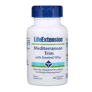 Life Extension, 地中海式减重，含橘类提取物，60颗素食胶囊