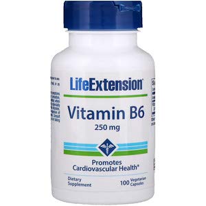 Life Extension, Vitamin B6, 250 mg, 100 Vegetarian Capsules