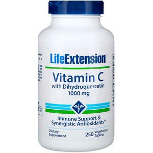 Life Extension, 维生素C素食胶囊，含二氢槲皮素，1000毫克，250粒