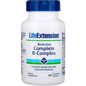 Life Extension, BioActive完全B族维生素，60粒素食胶囊