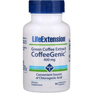 Life Extension, CoffeeGenic，绿咖啡提取物，400毫克，90素食胶囊