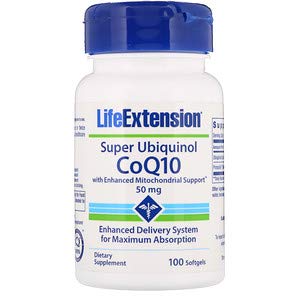 Life Extension, 超级辅酶 CoQ 10，含有加强的支持，50毫克，100粒软胶囊