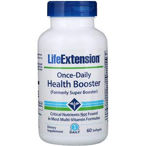 Life Extension, 每日一次，健康促进剂，60粒软胶囊