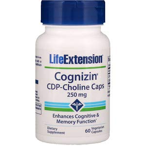 Life Extension, Cognizin，胞二磷胆碱胶囊，250毫克，60粒