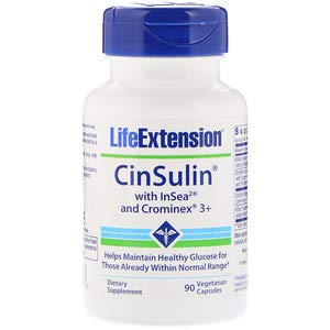 Life Extension, CinSulin含有InSea2＆Crominex 3+，90植物胶囊