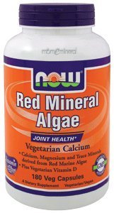 Now Foods Red Mineral Algae, aquamin, Veg-Capsules, 180-Count (Pack of 3)