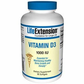 Vitamin D3, 1000 IU, 90 Soft gels by Life Extension (Pack of 3)
