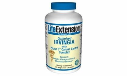 Life Extension - 优化Irvingia用阶段 3 卡路里控制复杂非洲芒果 - 120 素食胶囊