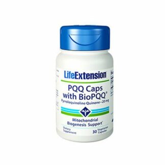 Life Extension PQQ Caps, Pyrroloquinoline Quinone, 20 milligrams 30 Vegetarian Capsules. Pack of 3 Bottles.