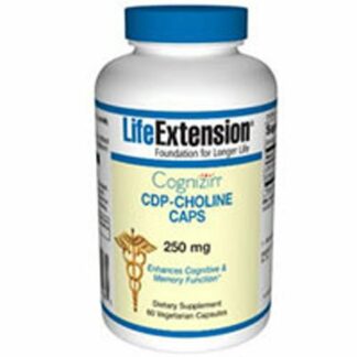 Life Extension CDP 胆碱 250 毫克 60 粒素食胶囊 （多件装）