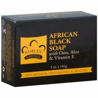 Nubian Heritage/Sundial Creations African Black Soap with Shea Butter Oats and Aloe Deep Cleansing