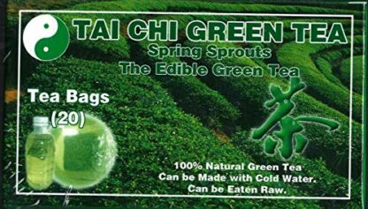 Tai Chi Green Tea - Spring Sprouts, The Edible Green Tea. [Tea Bags]