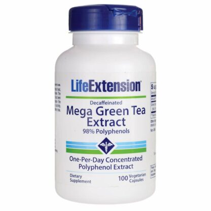 Life Extension - 不含咖啡因的巨型绿茶提取物 98 %茶多酚 - 100 素食胶囊