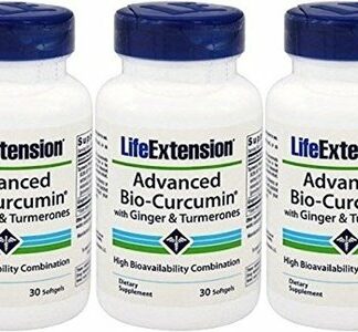 Life Extension 改良性生物活性姜黄素，含有生姜和姜黄素，30粒软胶囊 3片装