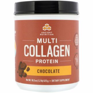 Dr. Axe/Ancient Nutrition, Multi Collagen Protein, Chocolate, 18.5 oz (525 g)