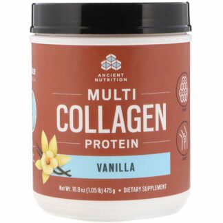 Dr. Axe/Ancient Nutrition, Multi Collagen Protein, Vanilla, 16.8 oz (475 g)