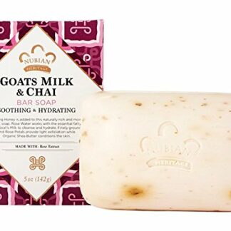 Nubian Heritage Soap Bar, Goats Milk and Chai, 5 Ounce (5 Pack)