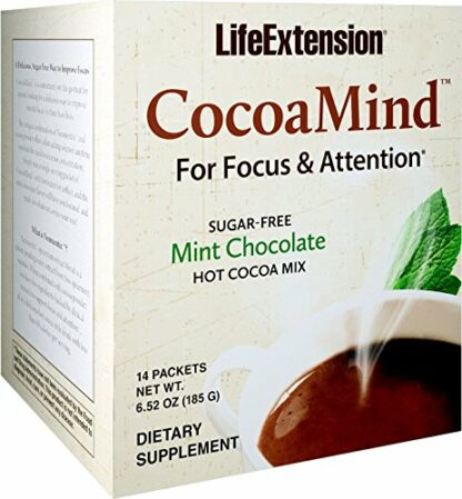 Life Extension - CocoaMind 热可可混合薄荷巧克力 - 14包