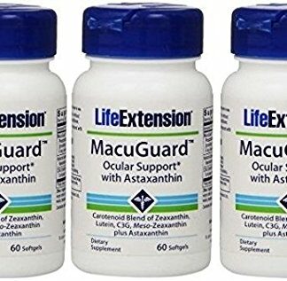 Life extension macuguard ocular SUPPORT PLUS 虾青素，，60软胶囊 60 x 3 60.00