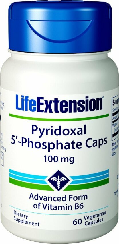 Life Extension - Pyridoxal 5'-Phosphate Caps 100 mg. - 60 Vegetarian Capsules