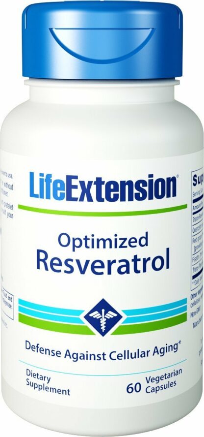 Life Extension - 优化Resveratrol 250 镁。60 素食胶囊以前优选了Resveratrol与Pterostilbene