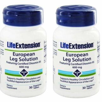 Life Extension - European Leg Solution Featuring Certified Diosmin 95 - 600 Mg - 30 Vtabs (Pack of 2)