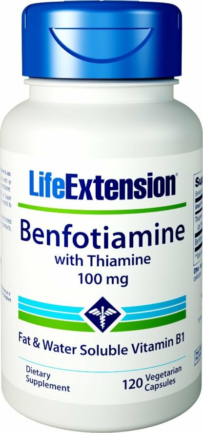 Life Extension Benfotiamine w/Thiamine 120 粒素食胶囊 120 120