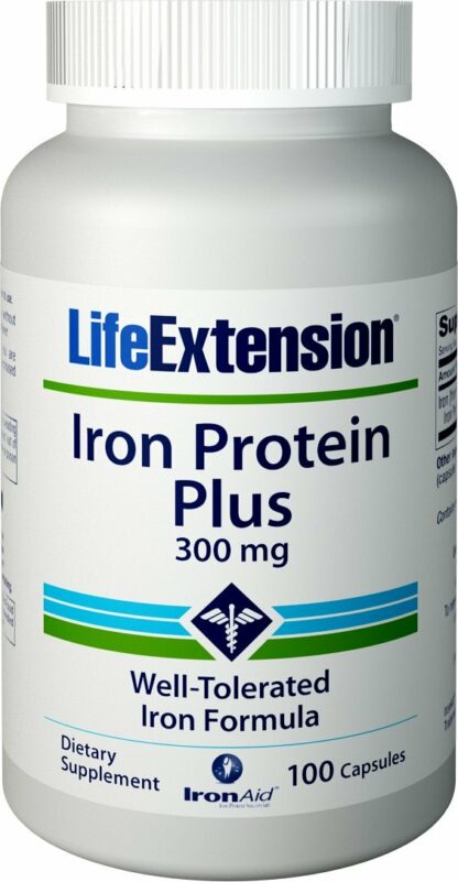 Life Extension Iron Protein Plus 300mg 100 Capsules Happybaobaousa 6009