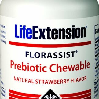 Life Extension - Florassist Prebiotic Chewable天然草莓味 - 60片咀嚼片