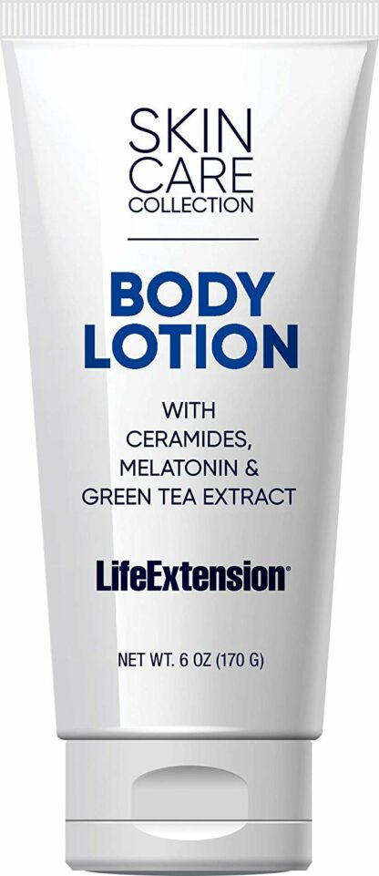 Life Extension - 具有神经酰胺，褪黑和绿茶提取物的护肤系列身体乳液 - 6 盎司