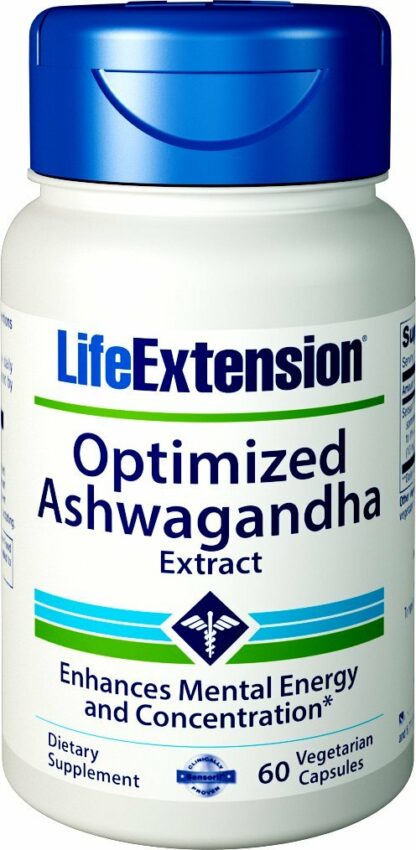 Life Extension - 优化Ashwagandha萃取物 - Sensoril - 60 素食胶囊