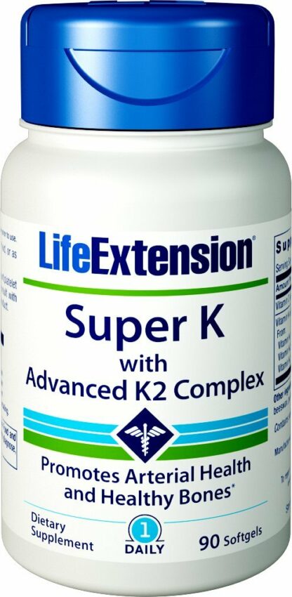 Life Extension 维生素K 优质维生素K2 复合物 膳食补充剂 90 粒软胶囊 90ct 90